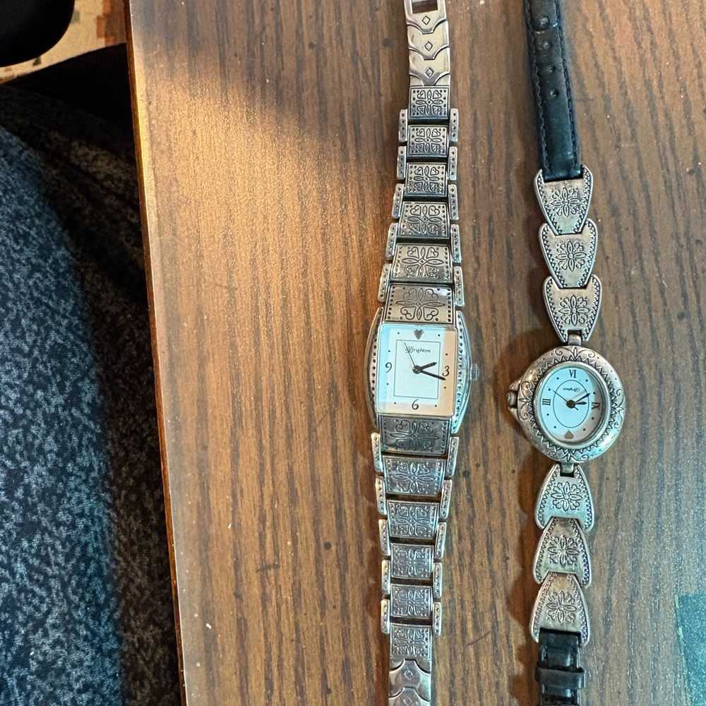 Brighton Silver and Black Women's Watches